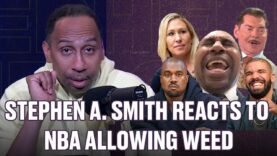 Stephen A. Smith reacts to NBA allowing WEED, Drake vs Kanye, Marjorie Taylor Greene trashing NYC