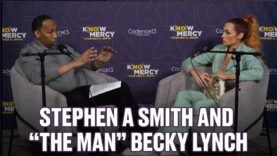 Stephen A. Smith talks Wrestlemania, Logan Paul, Pat McAfee and more with THE MAN Becky Lynch