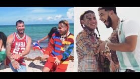 6ix9ine Runs Down on Anuel AA’s brother in Florida and they have a tense standoff!!