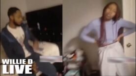 Dude Catches His Girlfriend Red Handed Getting Her Cheeks Clapped By Another Man