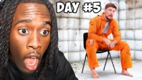 Kai Cenat Reacts to MrBeast 7 Days In Solitary Confinement
