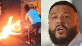 Reggae Artist Sizzla BURNS Dj Khaled Plaque For INSULTING Him “CAN’T SEE MY NAME, NOT A PROPER PIC