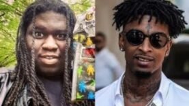 Young Chop Pulls up to 21 Savage old Hood to CHECK HIM… and gets his UBER SHOT UP while leaving!