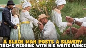 A Black Man  posts a Slavery Theme Wedding With His White Fiance…and Guess WHO MAD?