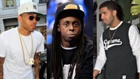 Chris Brown Calls Drake ‘Fake’ while Thanking Lil Wayne for bringing him out at Lil Weezyana Fest.