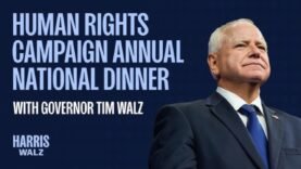 Humans Rights Campaign National Dinner with Governor Tim Walz | Harris-Walz 2024