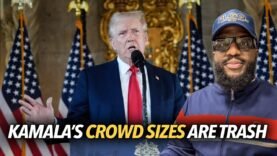 “Kamala Harris’ Crowd Sizes Are Trash…” Trump Destroys Reporter, Says He Has To Turn People Away 😳