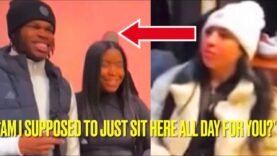 Travis Hunter PRESSED By Girlfriend In HEATED EXCHANGE For Taking Pictures With Fans At Event