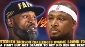 Stephen Jackson Challenged Kwame Brown To a Fight But Got Scared To Get His Behind Beat 🤣🤣🤣