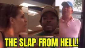 Woman Got The FIRE SMACKED OUTTA Her Man & Herself for Calling Black Man a N*gga!