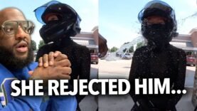 Pretty Woman On Motorcycle Gets Water Thrown On Her After Rejecting a Man, Wouldn’t Give Her Number