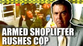 Criminal Lawyer Reacts to Armed Shoplifter Rushes Officer During Escape